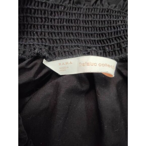 Zara Embroidered Off-Shoulder Cropped Blouse - Picture 4 of 5